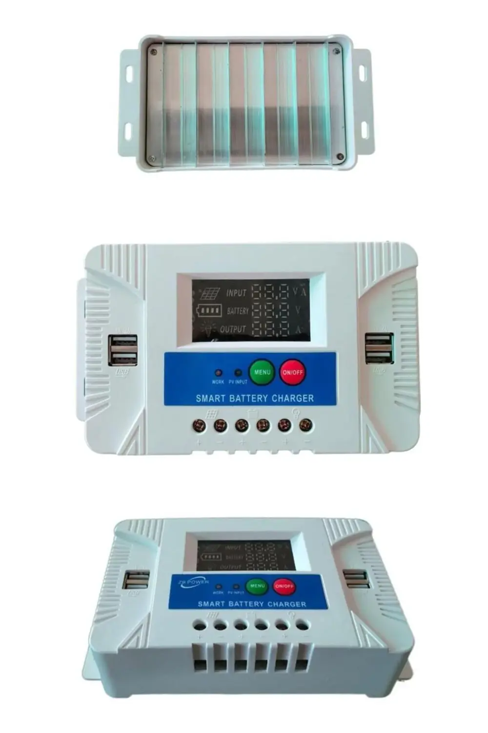 12V - 24V - 20A 4 USB’li Dijital Otomatik Solar Şarj Regülatörü |