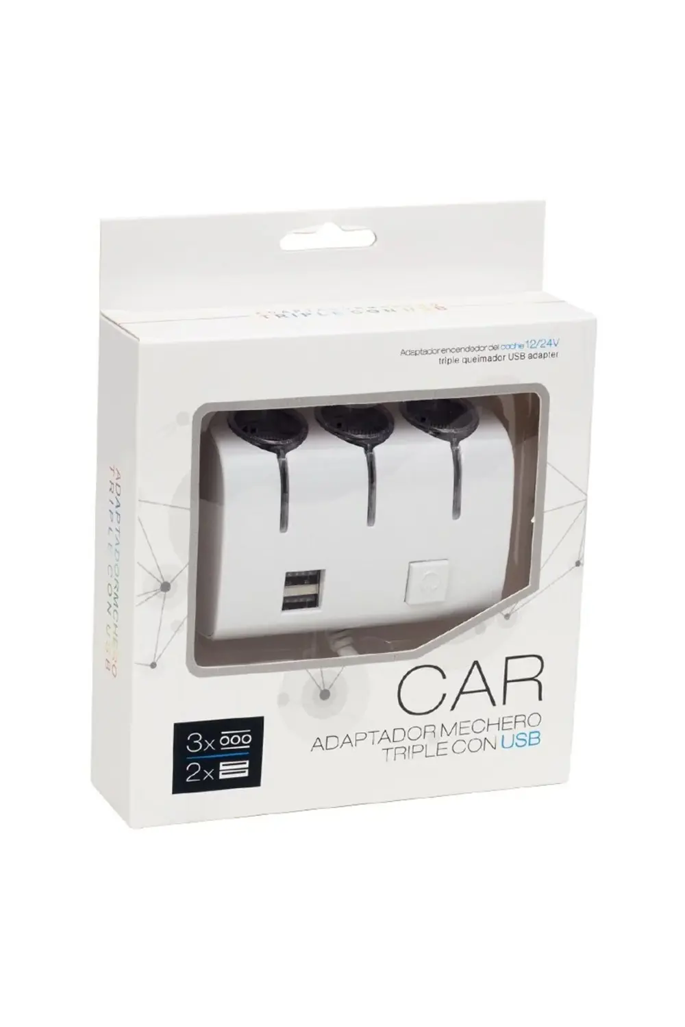 12V 24V Çift USB Girişli 3 Port Oto Çakmak Çoağltıcı AXE-00451