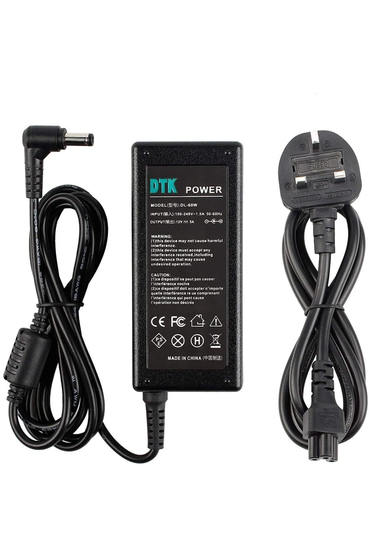 12V 5A 60W Şebeke AC Adaptör Şarj Cihazı Güç Kaynağı LCD TFT Monitörler için TV'