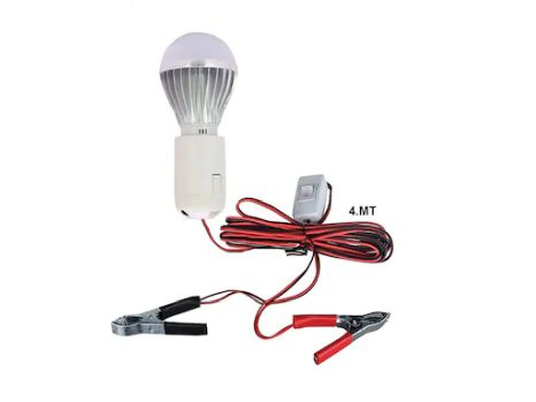 12V 5W Anahtarlı Seyyar LED Ampul 4Metre Uzatma E27 Duy %80 Enerj 12V 5W Anahtarlı Seyyar LED Ampul 4Metre Uzatma E27 Duy %80 Enerj