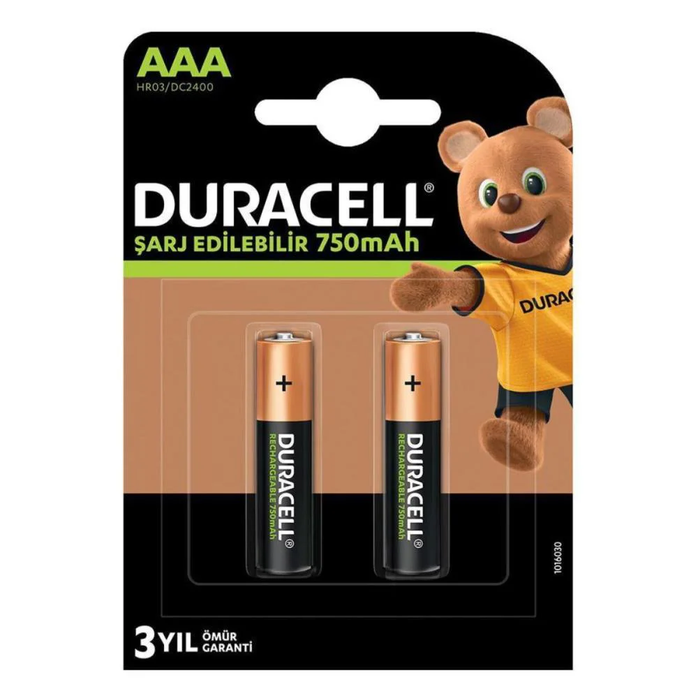1.2V 750 MAh AAA Şarjlı Kalem Pil 2li