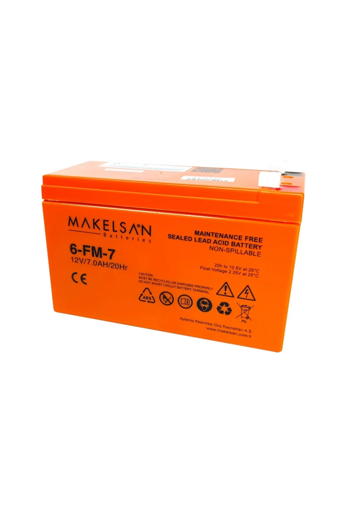 12v 7ah, Bakımsız, Kuru Akü. Ups İçin Uygundur.