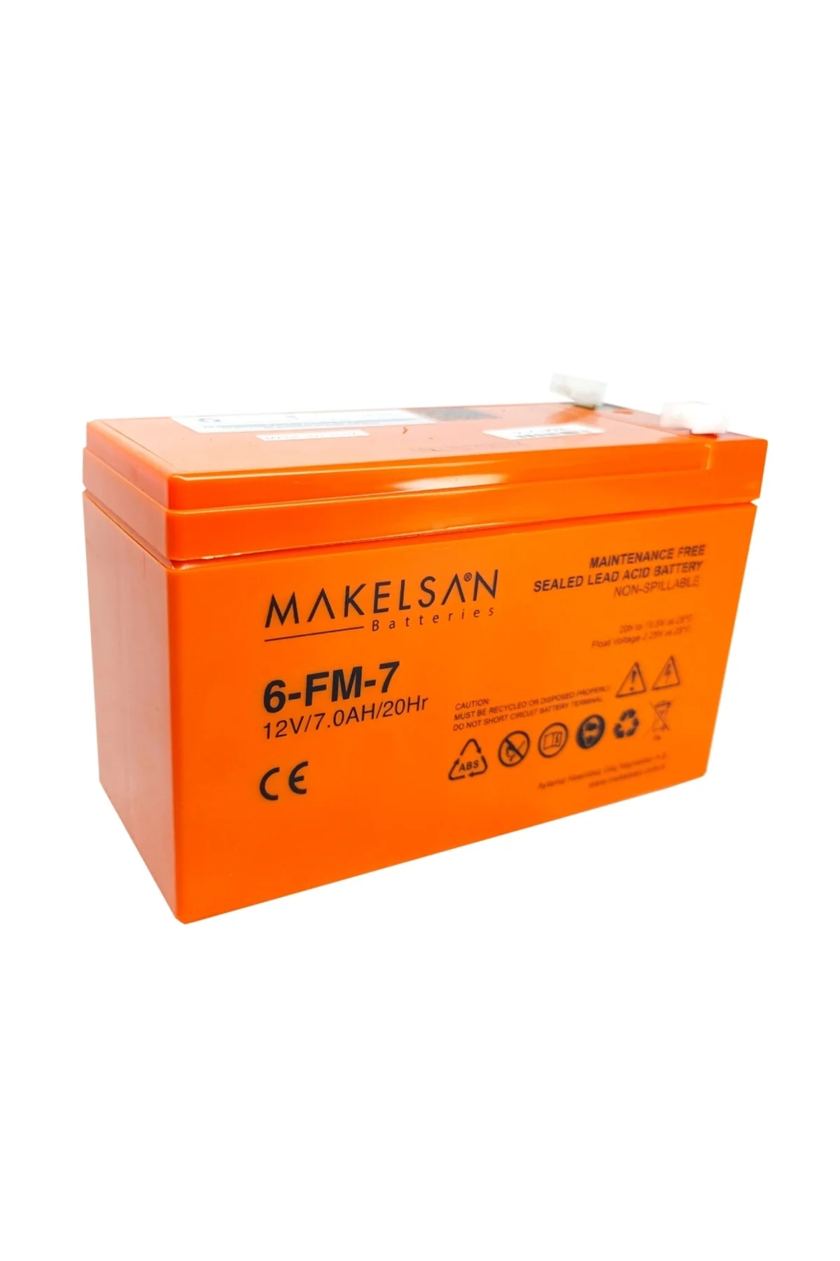 12v 7ah, Bakımsız, Kuru Akü. Ups İçin Uygundur.