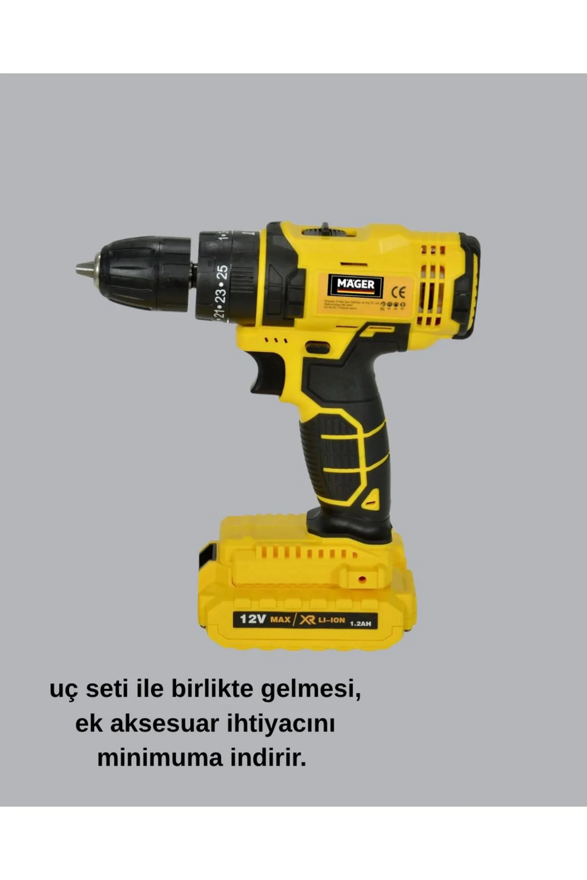 12V Akülü Matkap | 20-30 Nm Tork, Çift Hız Ayarı ve LED Işık Fiyatı, Yorumları ve Özellikleri