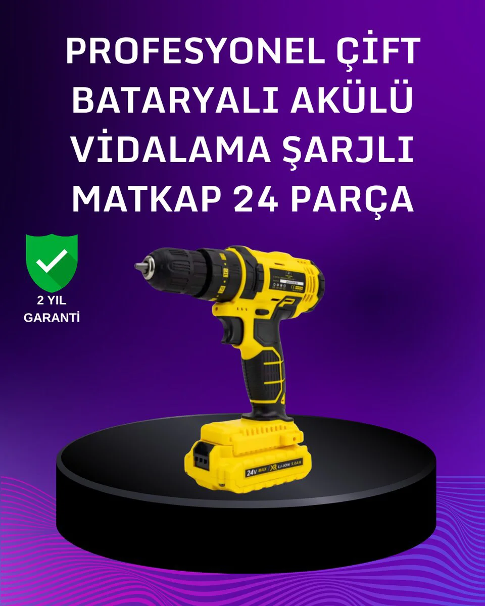 12V Akülü Matkap | 20-30 Nm Torklu Çift Hızlı LED Işıklı - Ev ve Atölye İçin