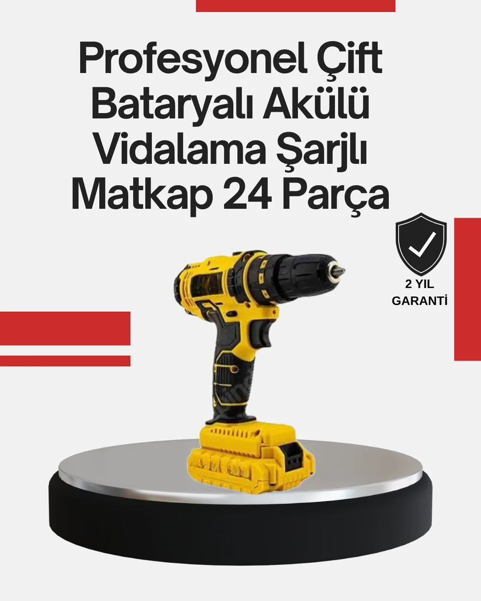 12V Akülü Matkap - Ergonomik Tasarım, 2 Vitesli LED ve 2 Yıl Garantili