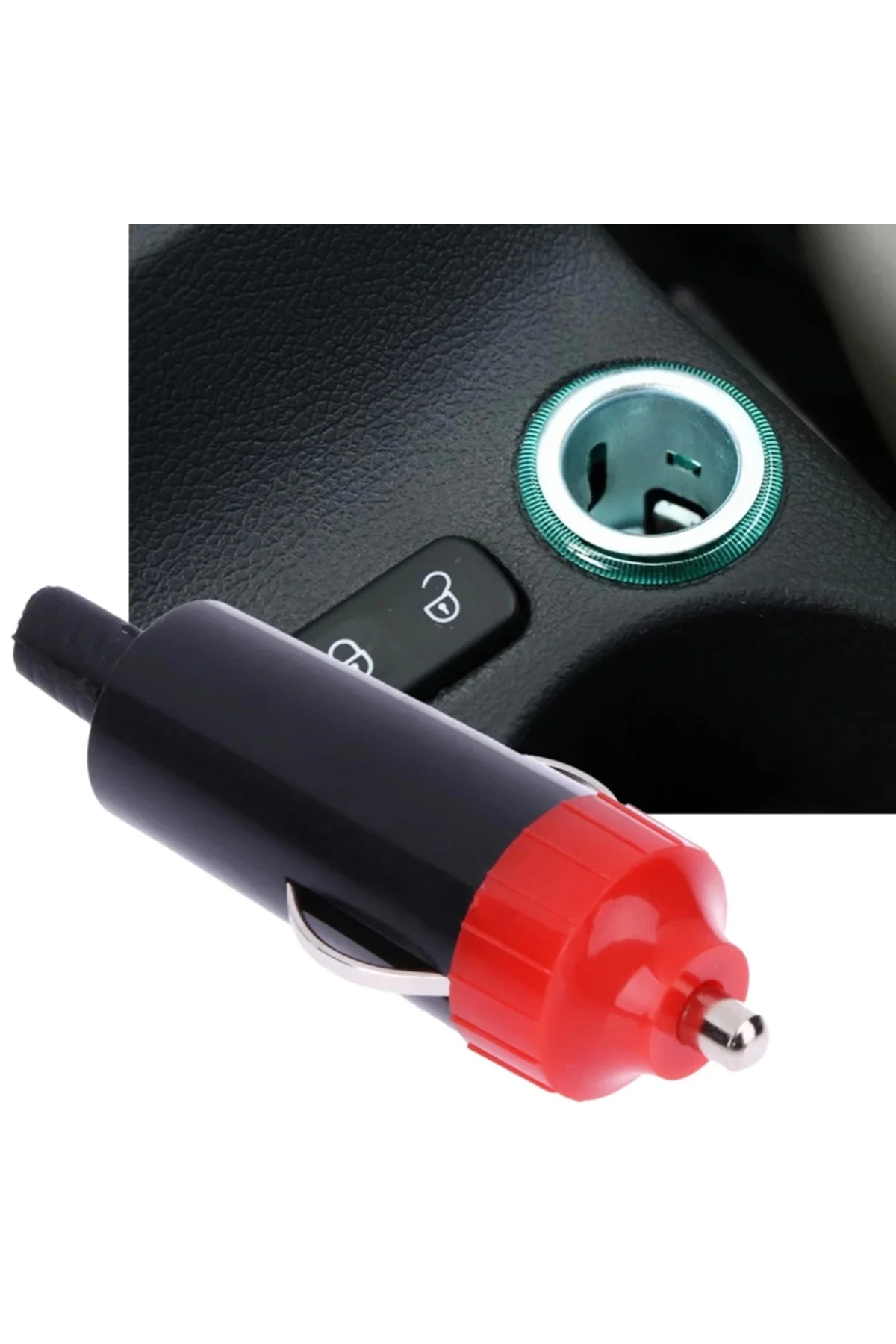12v Araç Çakmak Fişi Erkek / Seyyar Kablo Tip Oto Çakmaklık Erkek
