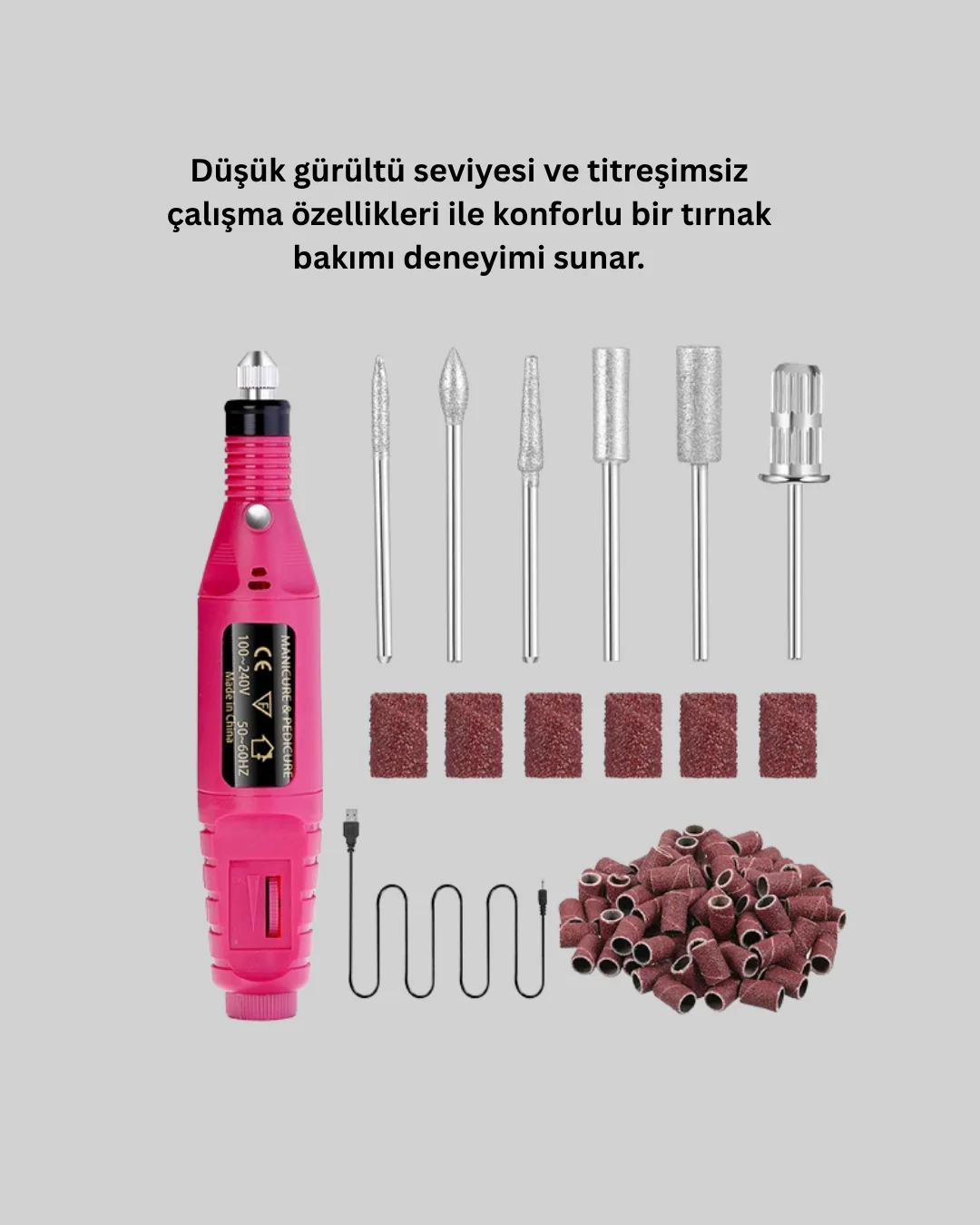 12v Çok Fonksiyonlu Tırnak Bakım Cihazı Yeni Nesil