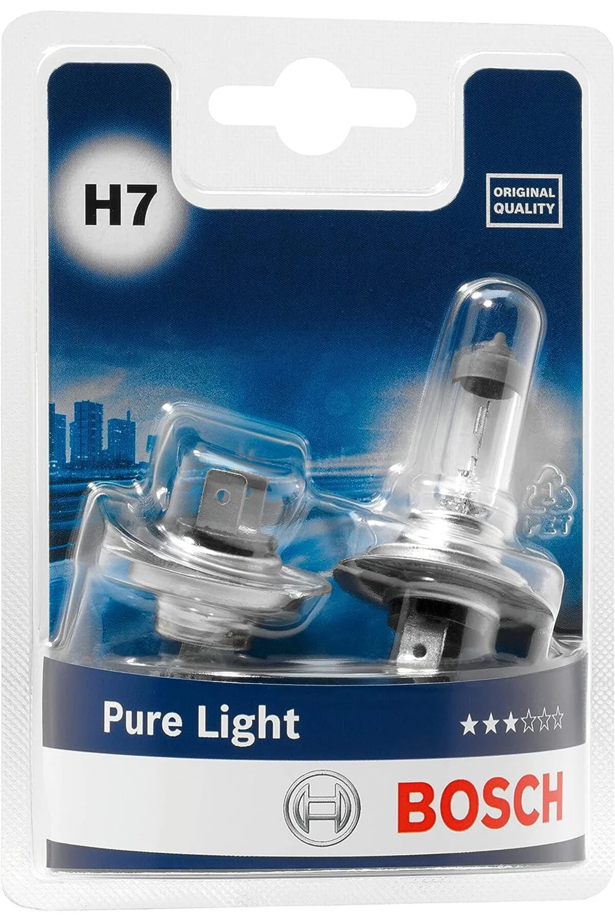 12V H7 AMPUL PURE LİGHT ÇİFTLİ FAR AMPULU