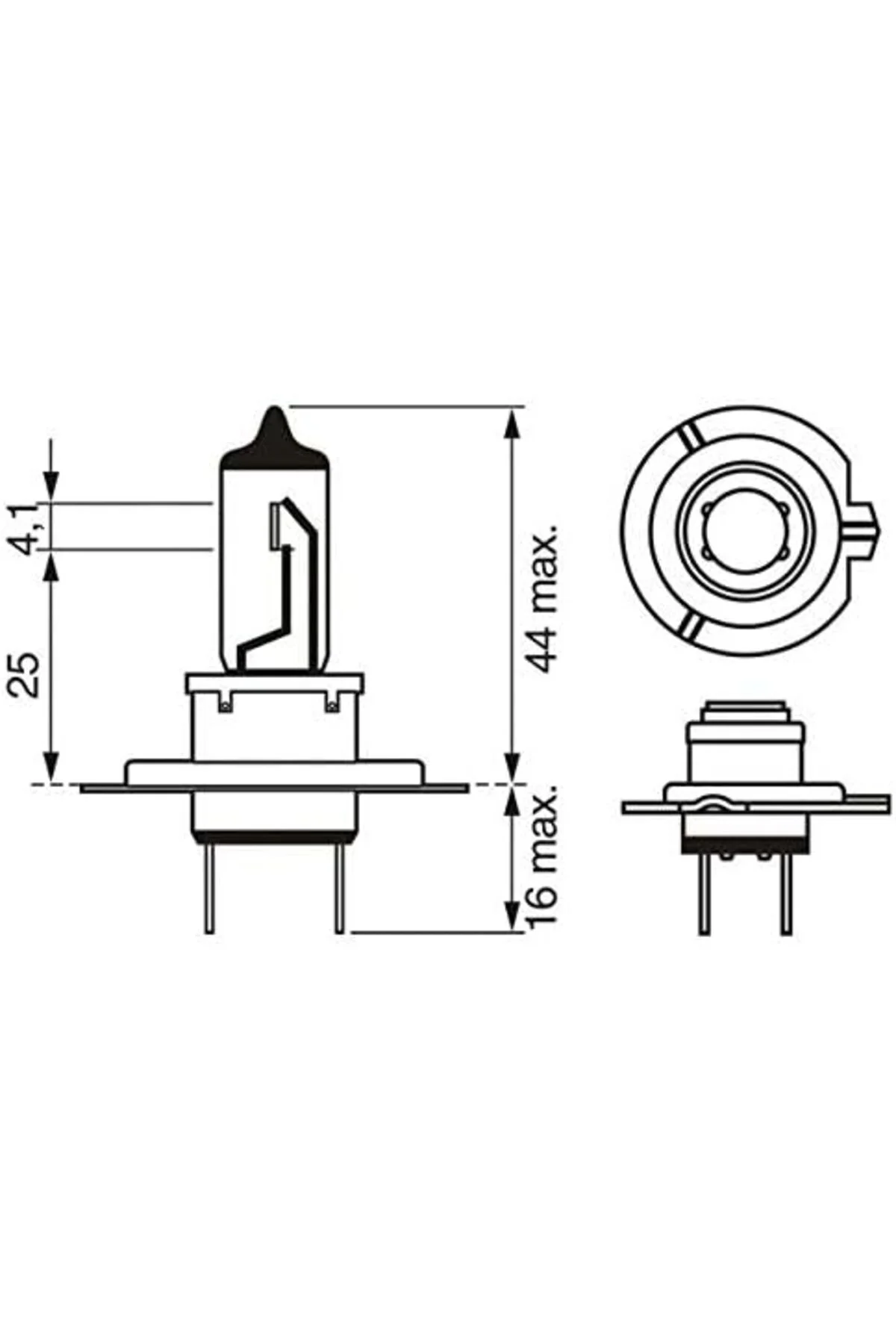 12V H7 AMPUL PURE LİGHT ÇİFTLİ FAR AMPULU