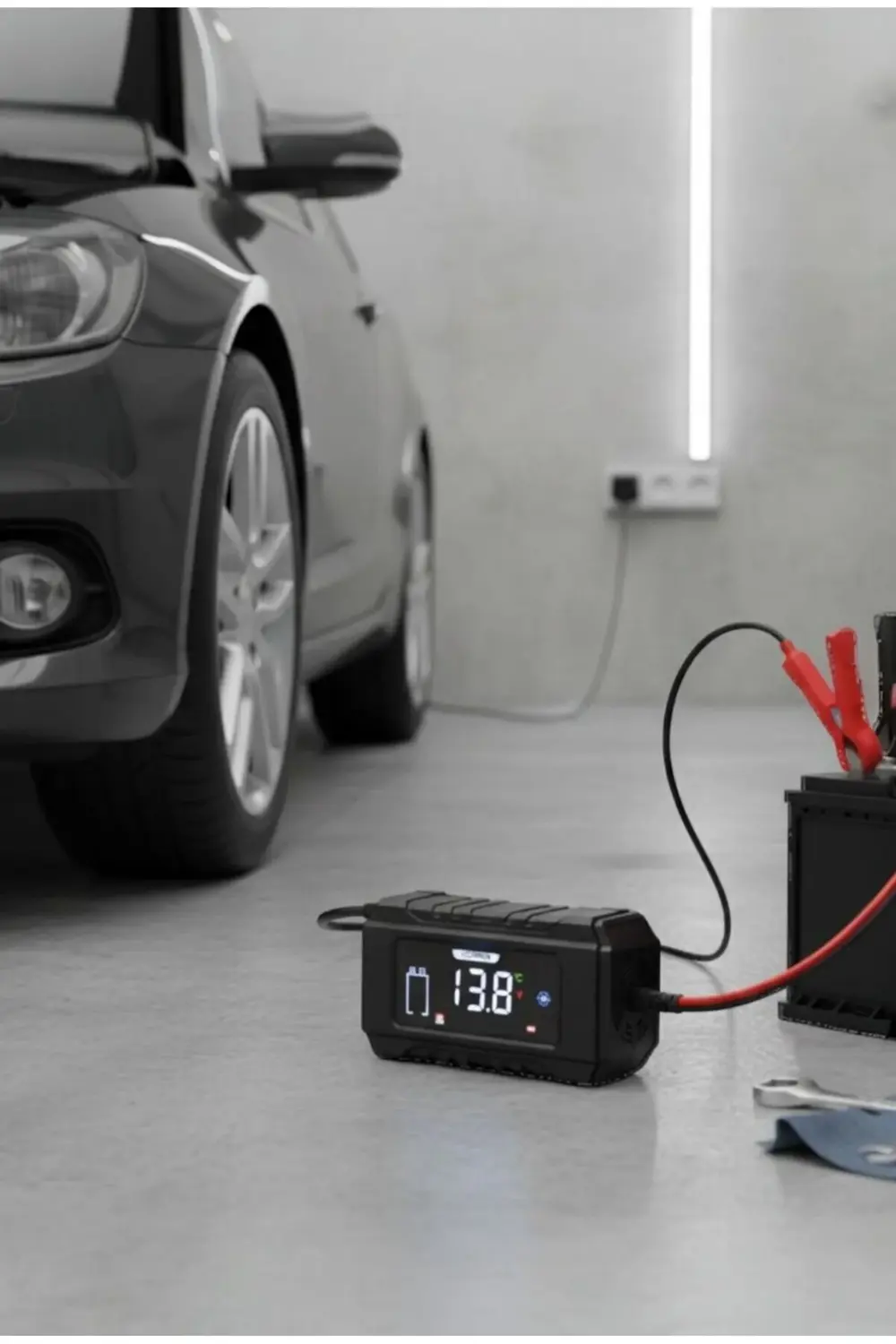 12V Max 6A Siyah LCD Göstergeli Akıllı Akü Şarj Cihazı | Otomatik 12V Max 6A Siyah LCD Göstergeli Akıllı Akü Şarj Cihazı | Otomatik