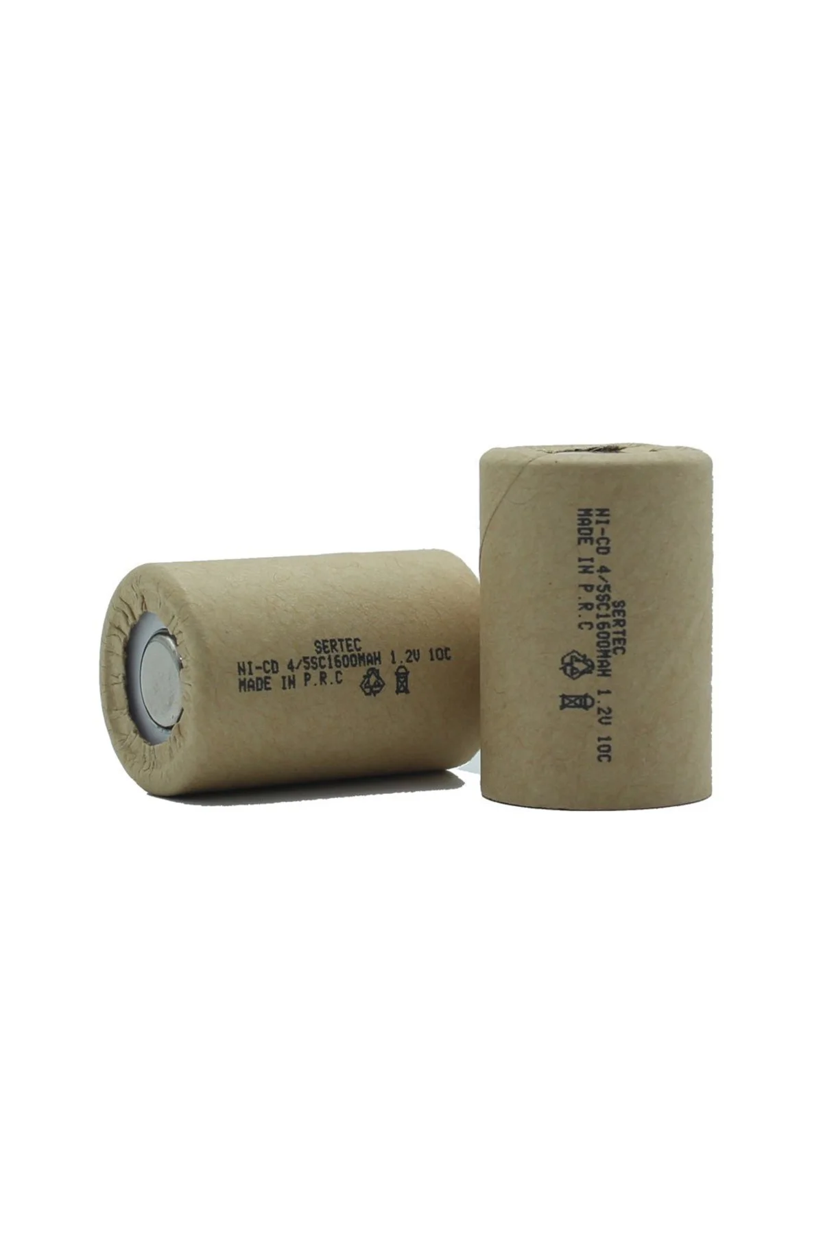1.2V Ni-Cd 4/5 SC 1500 Mah Kağıt Şarjlı Pil 10C (Başsız/Flat Head