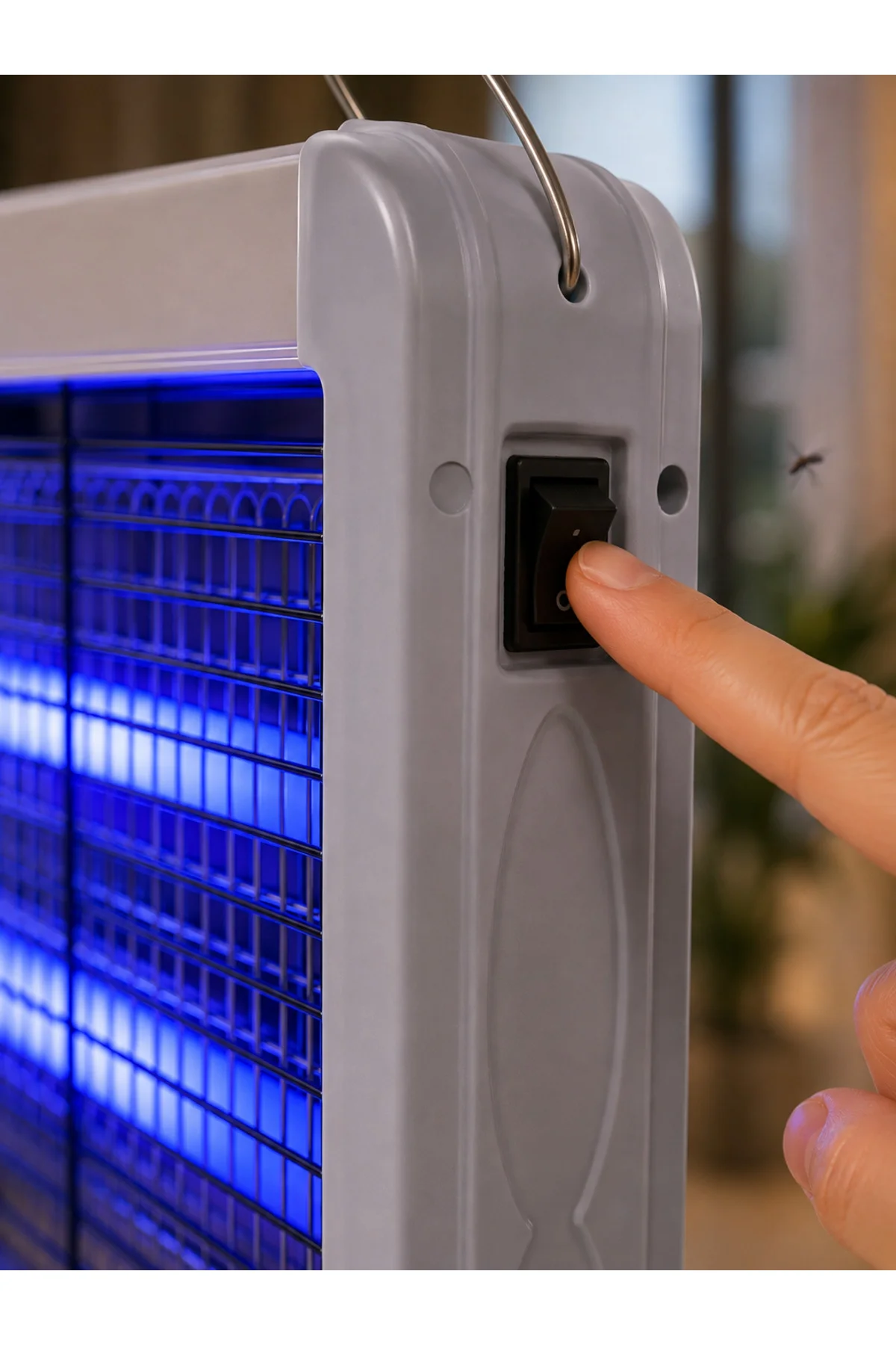 12W Elektrikli Sinek Öldürücü Çift UV Işıklı Asılabilir Böcek Öldürücü Lamba - Görsel 5