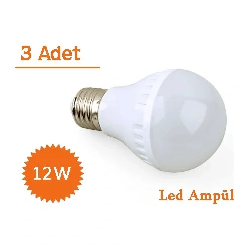 12w Enerji Tasarruflu Led Ampul ( 3 Adet ) 12w Enerji Tasarruflu Led Ampul ( 3 Adet )