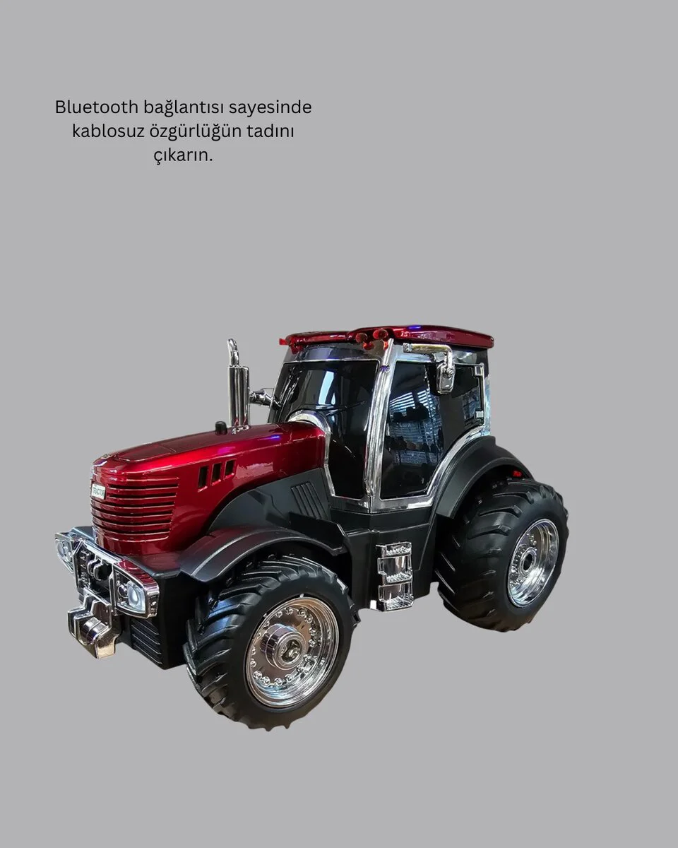 12W Güçlü Sesli TWS Destekli Bluetooth Hoparlör - Retro Tasarım, FM Radyo ve LED Işık