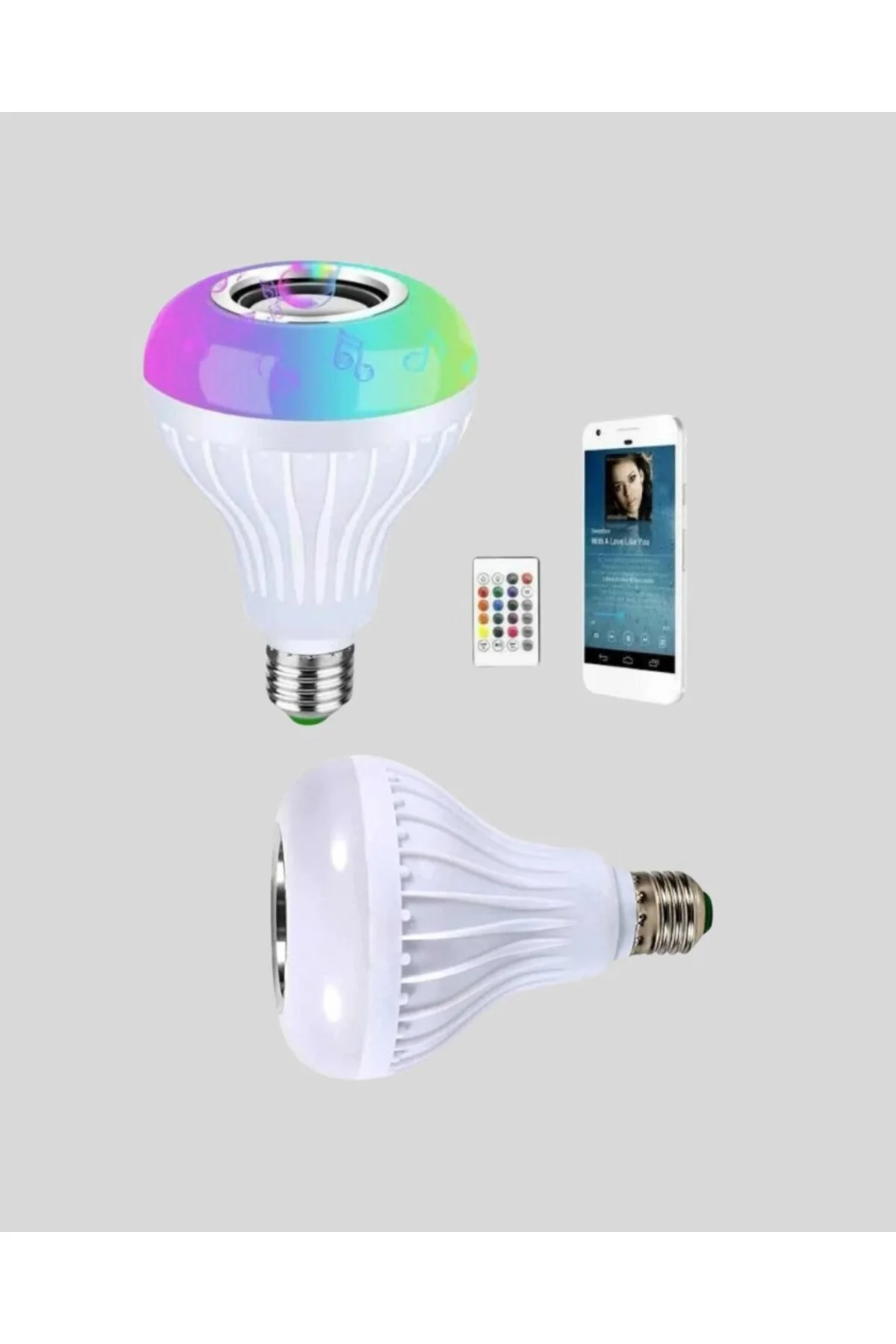 12w Led Ampul – Renkli Işık Ve Dahili Hoparlör Özellikli