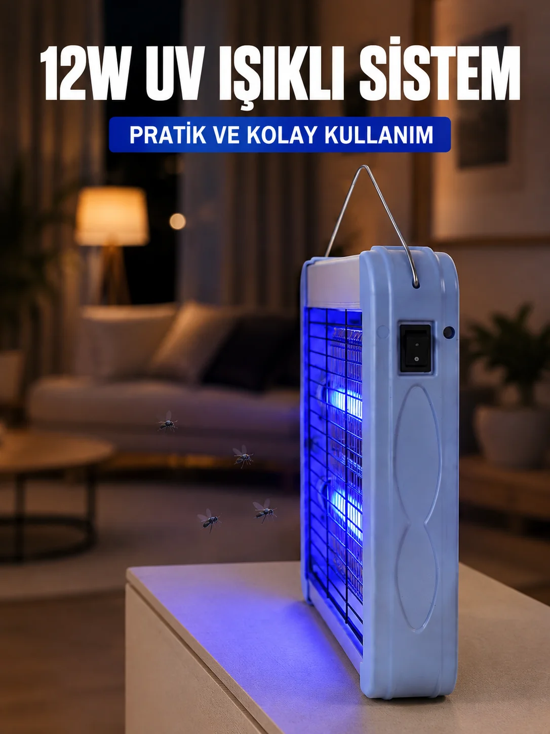 12W UV Böcek Öldürücü Lamba Elektrikli Sinek Sivrisinek Öldürücü Asılabilir Fiyatı, Yorumları ve Özellikleri