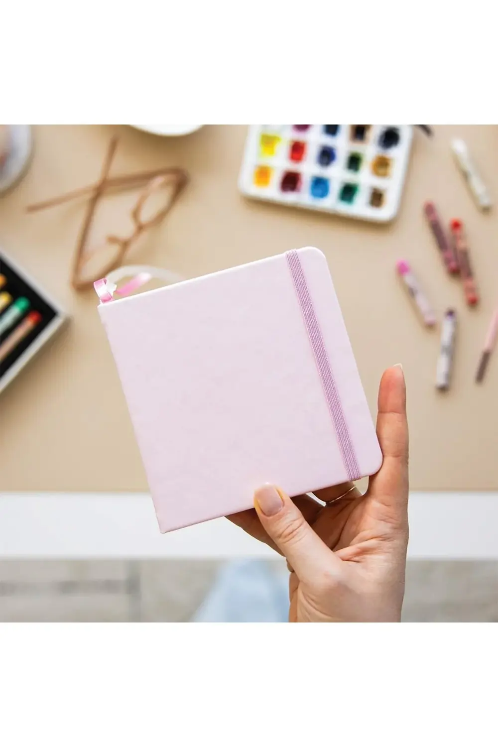 12x12 cm Sert Kapak 80 Yaprak 140 gr. Eskiz Defteri - Book - Pemb