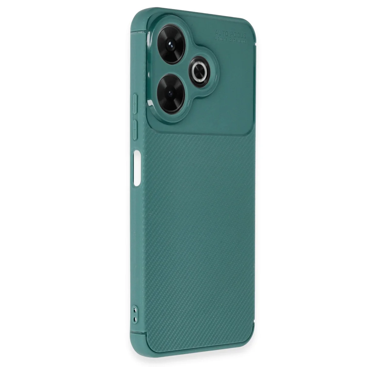 13 4G Auto Focus Karbon Kılıf - Koyu Yeşil, Çizilmelere Karşı Mükemmel Koruma