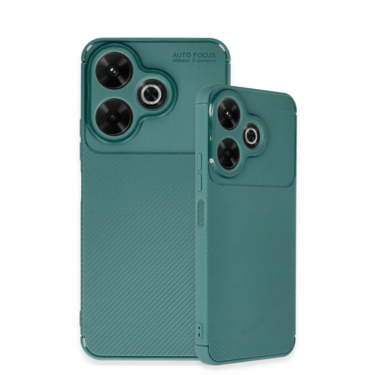 13 4G Auto Focus Karbon Kılıf - Koyu Yeşil, Çizilmelere Karşı Mükemmel Koruma