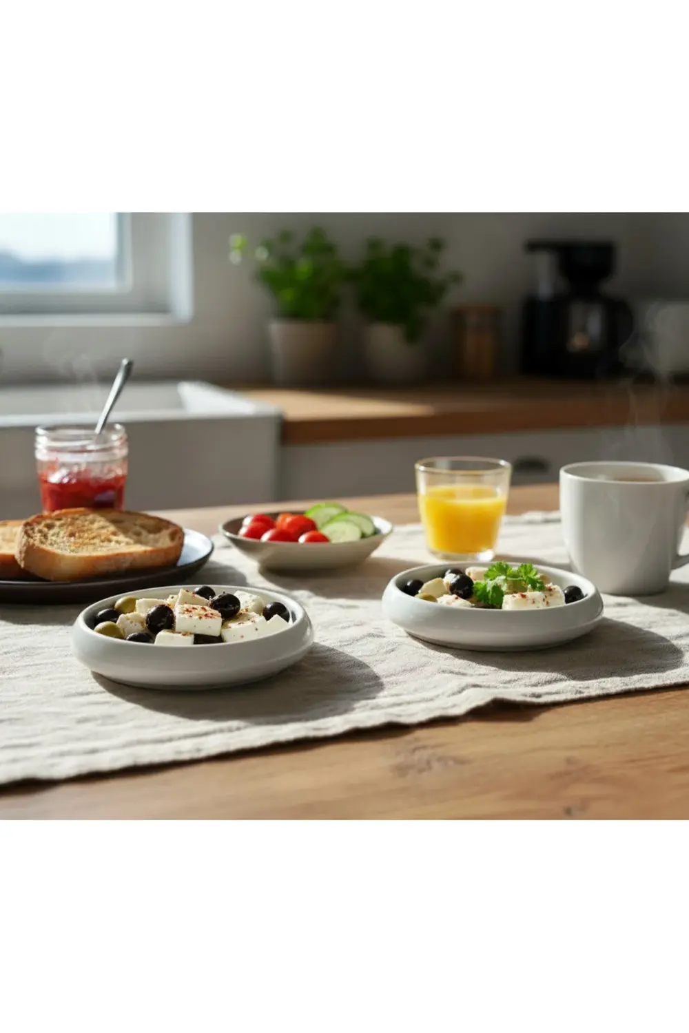 13 cm Porselen Meze ve Kahvaltılık 2’li Set – Yuvarlak Şık Sunuml