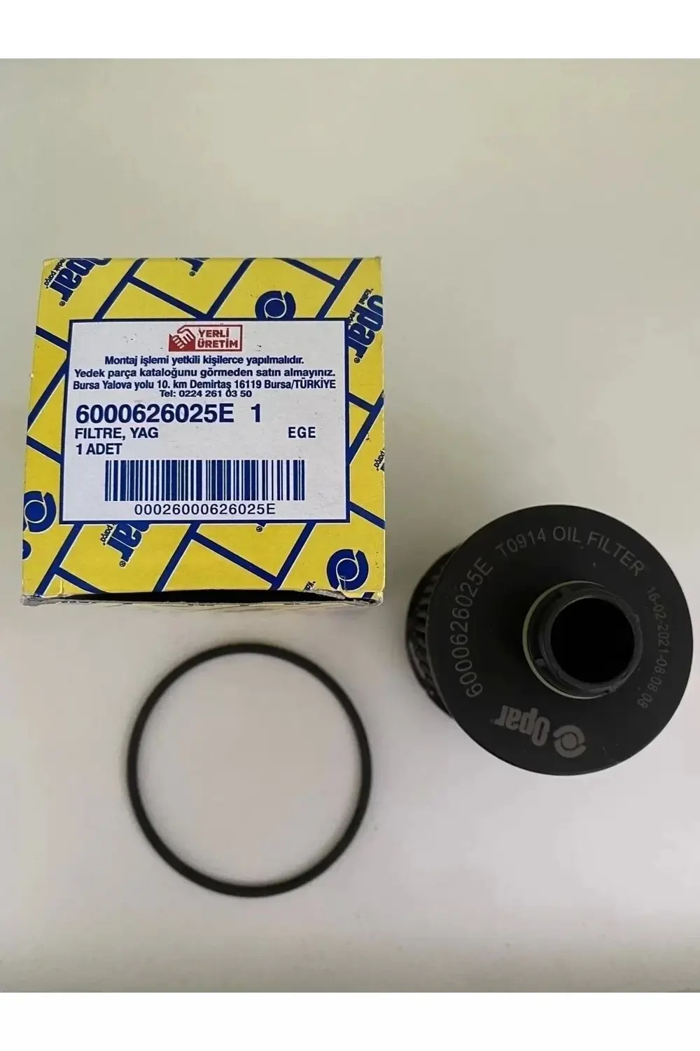 1.3 EURO 6 EGEA, DOBLO, FİORİNO YAĞ FİLTRESİ - OEM NO: 6000626025