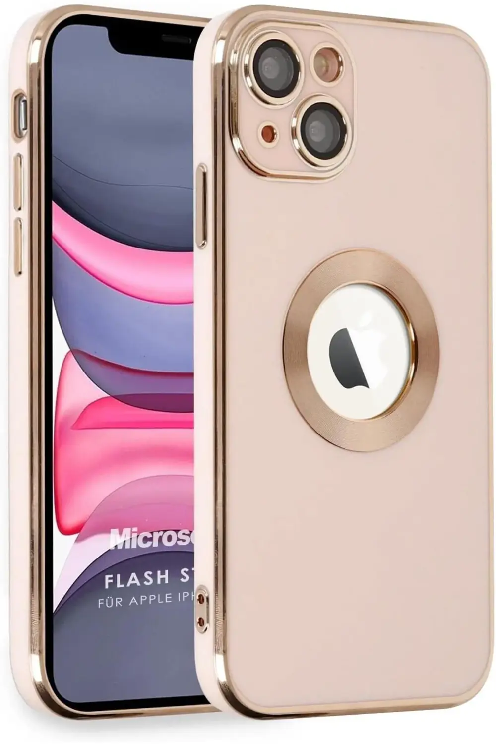 13 için Kılıf Stamp Rose [ 13 ile Uyumlu Kılıf - Rose ] 395519