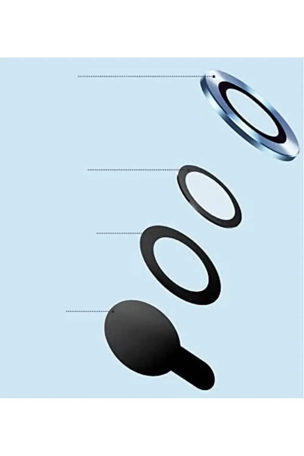 13 İle Uyumlu Arka Kamera Lens Koruyucu Gümüş 395519