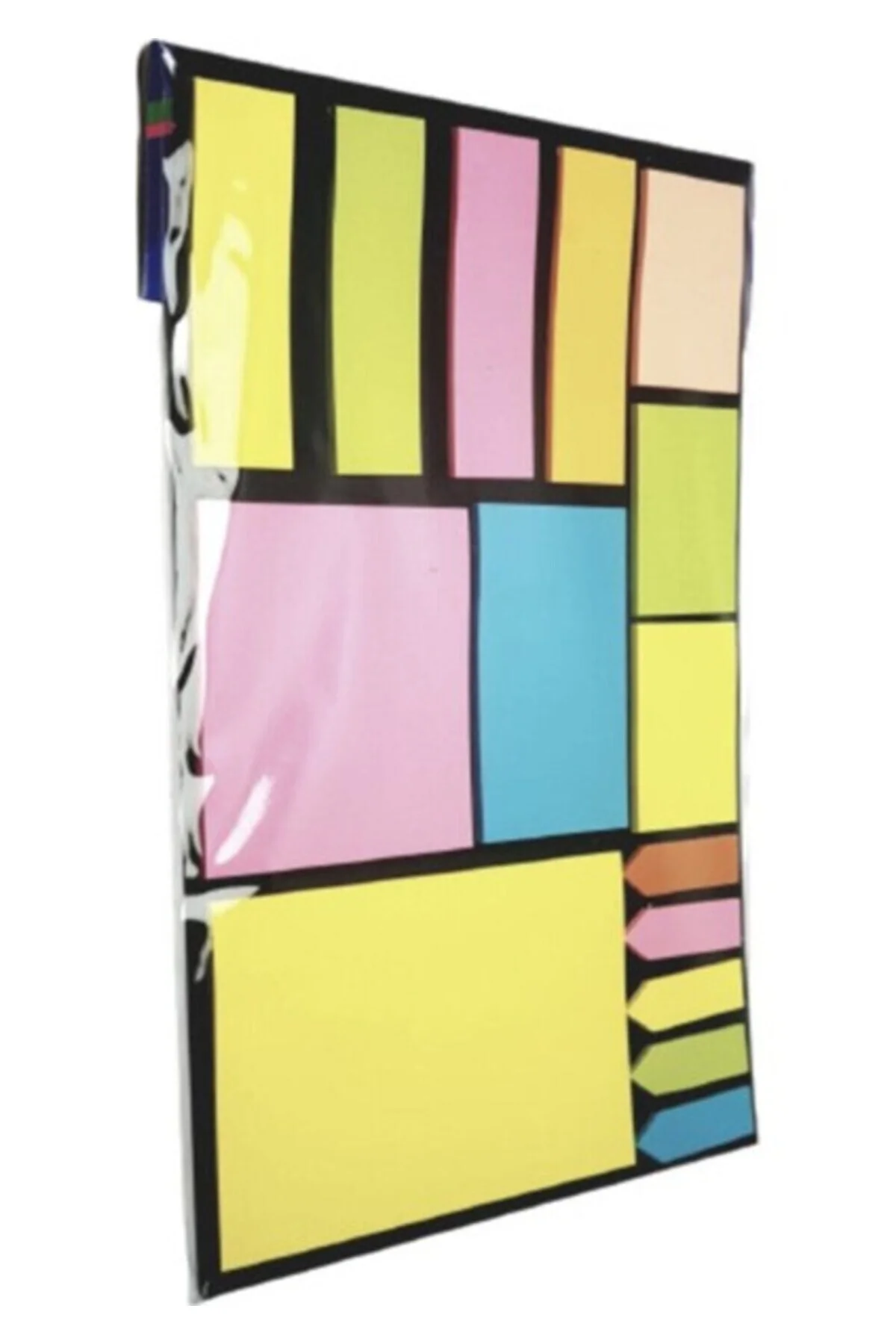 13 Parça Kırtasiye Seti ( Renkli Tükenmez Kalem + Post-It + Fosfo