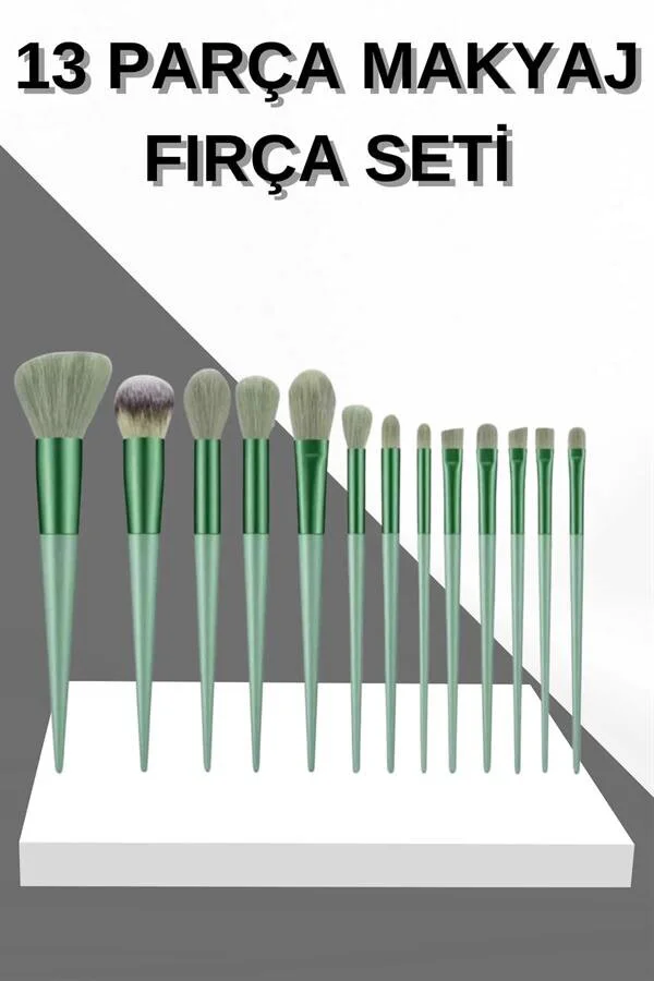 13 Parça Makyaj Fırça Seti - Far Fırçası, Allık Fırçası, Yumuşak Uçlu | Profesyonel Makyaj Fırçaları