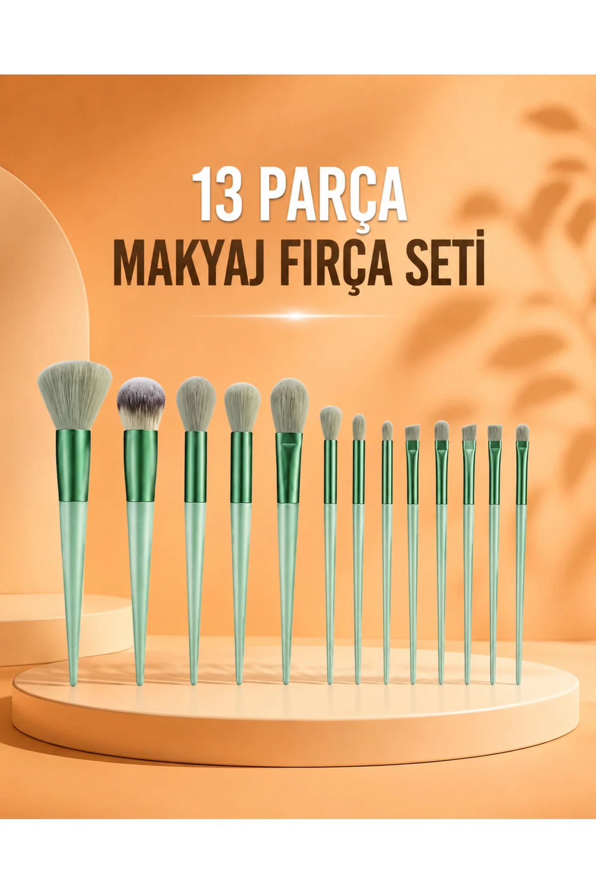 13 Parça Makyaj Fırça Seti Far Fırçası Allık Fırçası Yumuşak Uçlu
