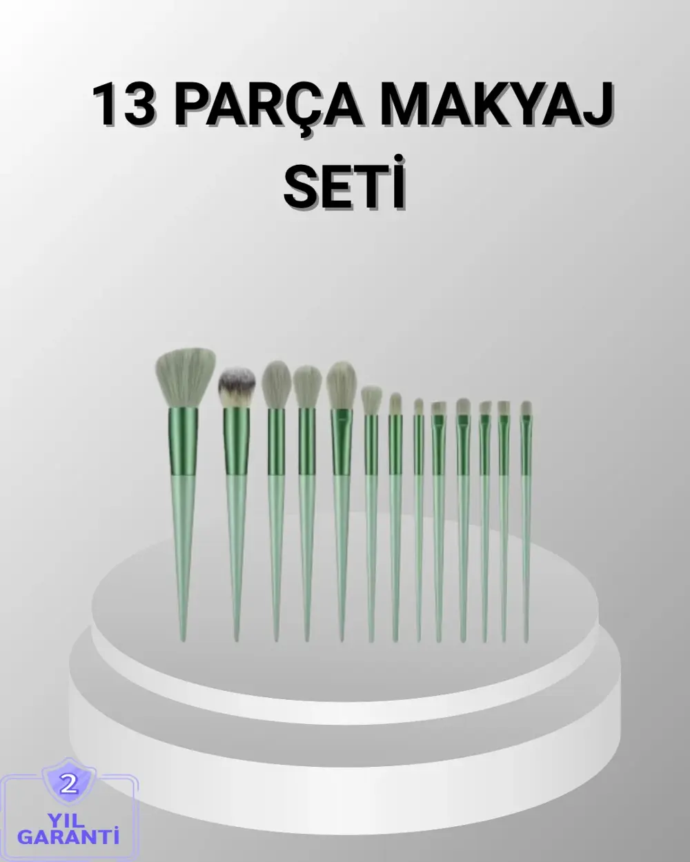 13 Parça Makyaj Fırça Seti – Ergonomik, Dökülme Yapmayan, Taşınab