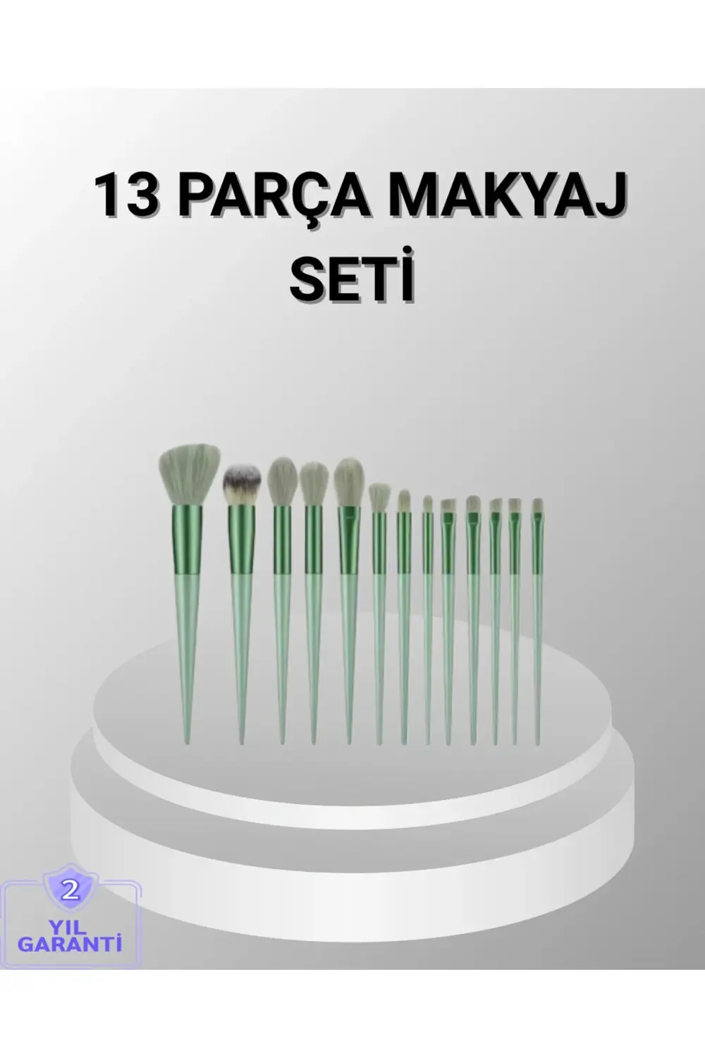 13 Parça Makyaj Fırça Seti – Ergonomik, Dökülme Yapmayan, Taşınab