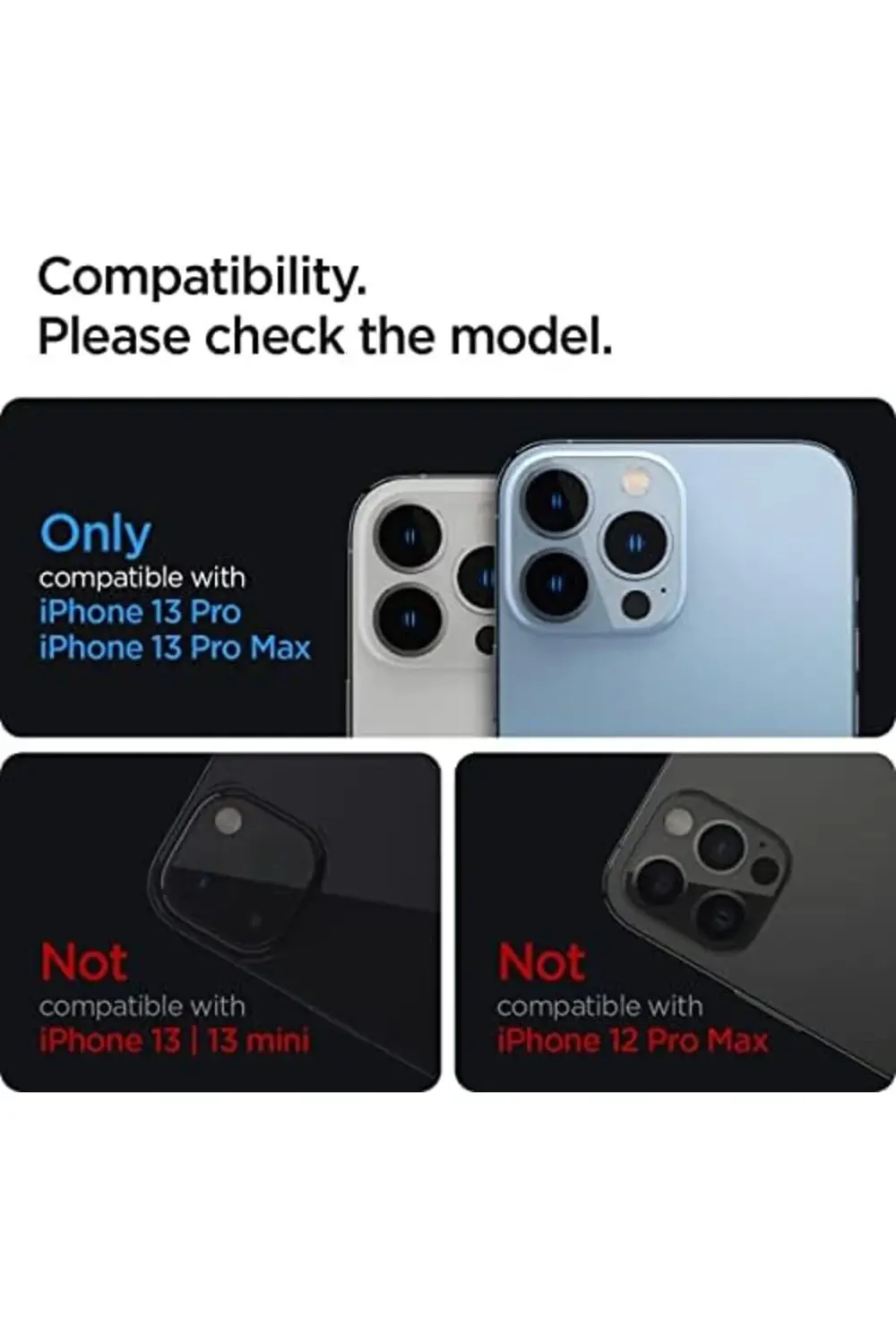 13 Pro / 13 Pro Max Kamera Lens Camı Glas.tR Optik (2 Adet) - AGL