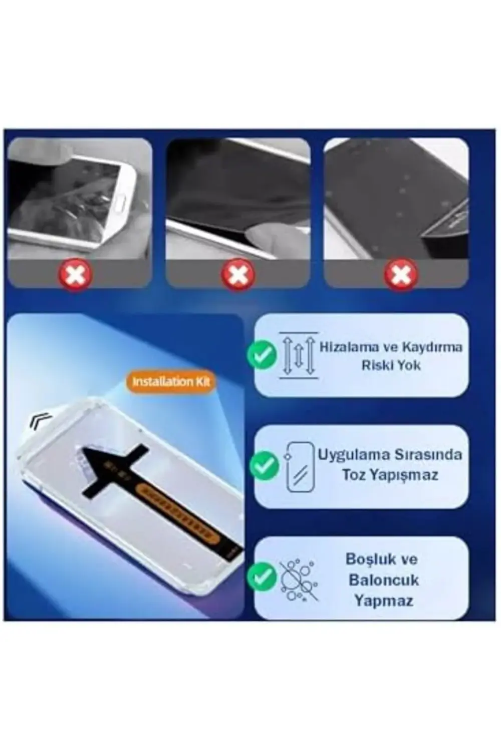 13 Pro Ekran Tam Kaplayan Cam Otomatik Hizalamalı Toz Önleyici Ek