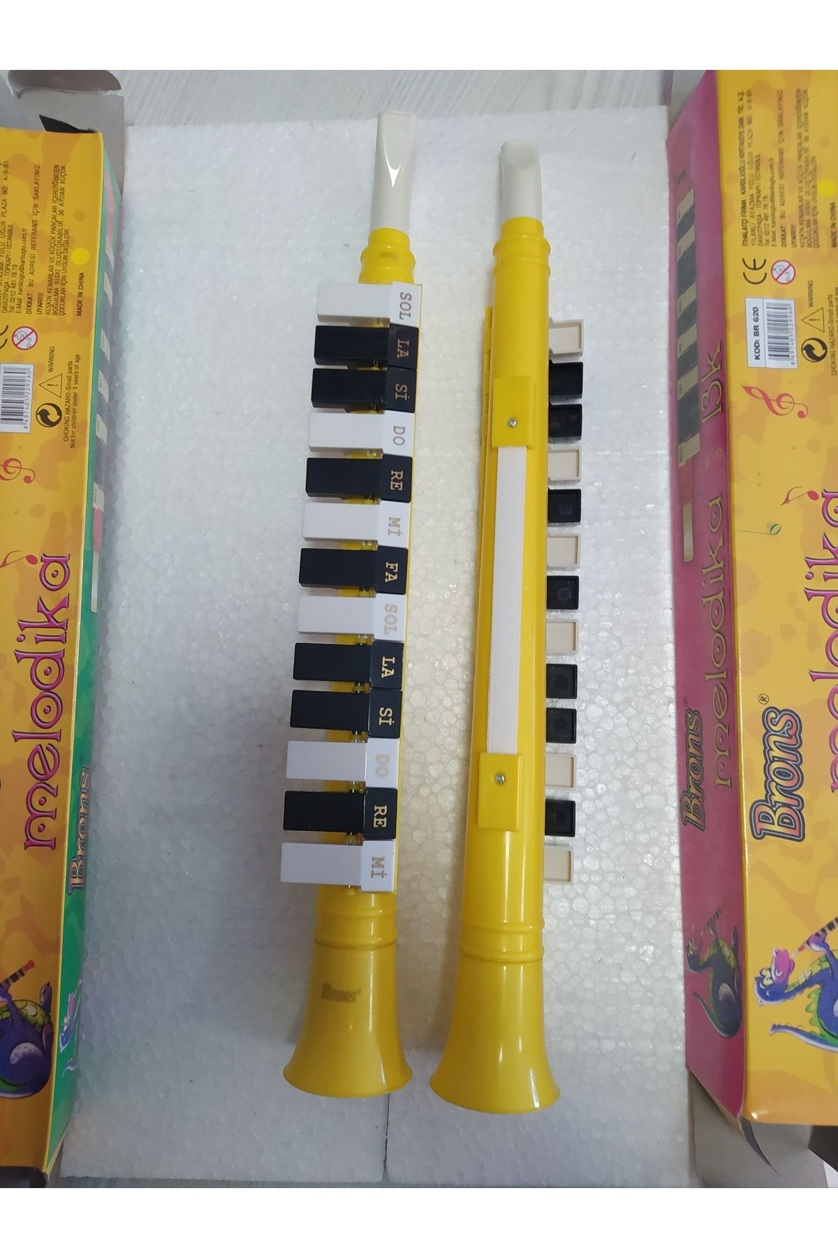 Brons 13 Tuş Melodika Sari Renk