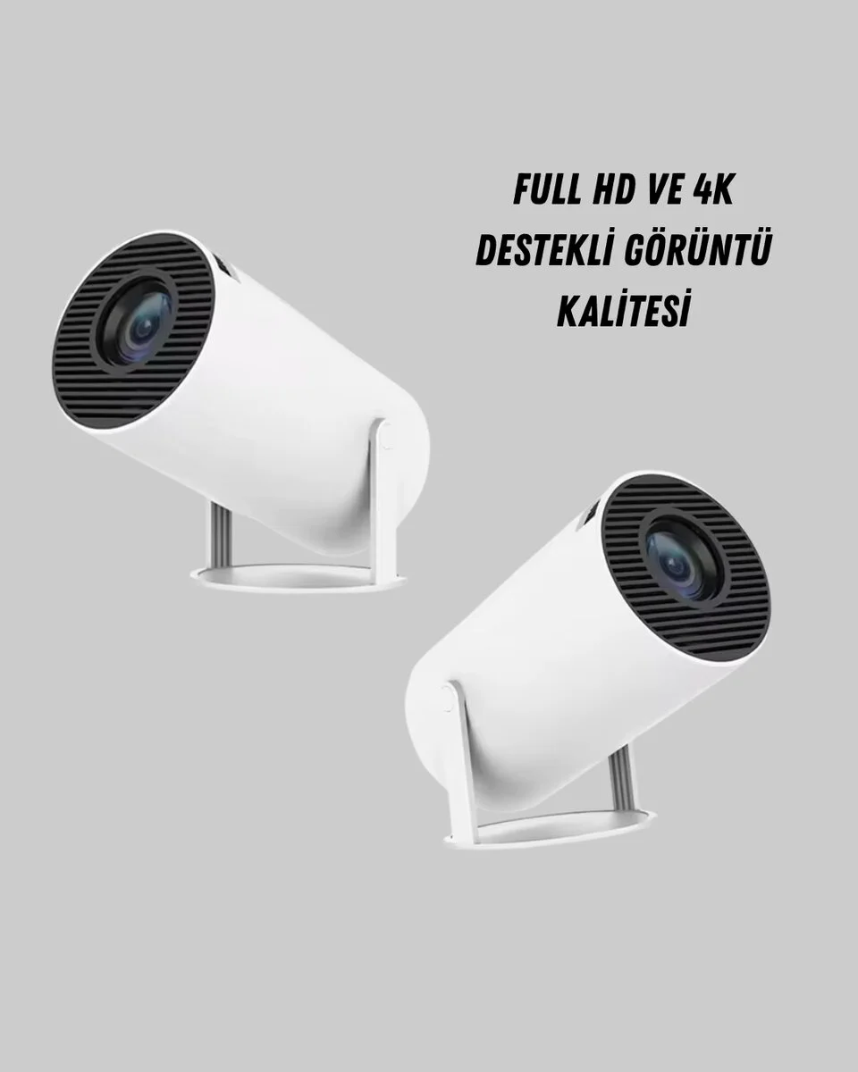 130 Inç 4K Destekli Full HD Projeksiyon Cihazı - Ev Sineması Deneyimi