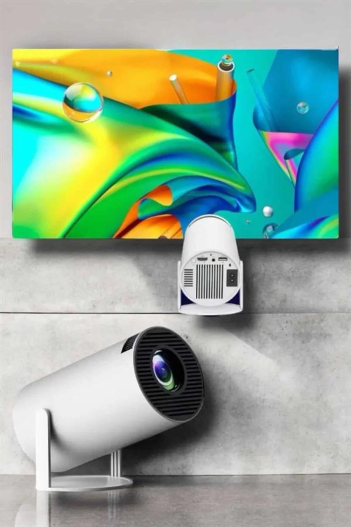 130 İnç Geniş Ekran ve 4K Destekli Full HD Projeksiyon Cihazı