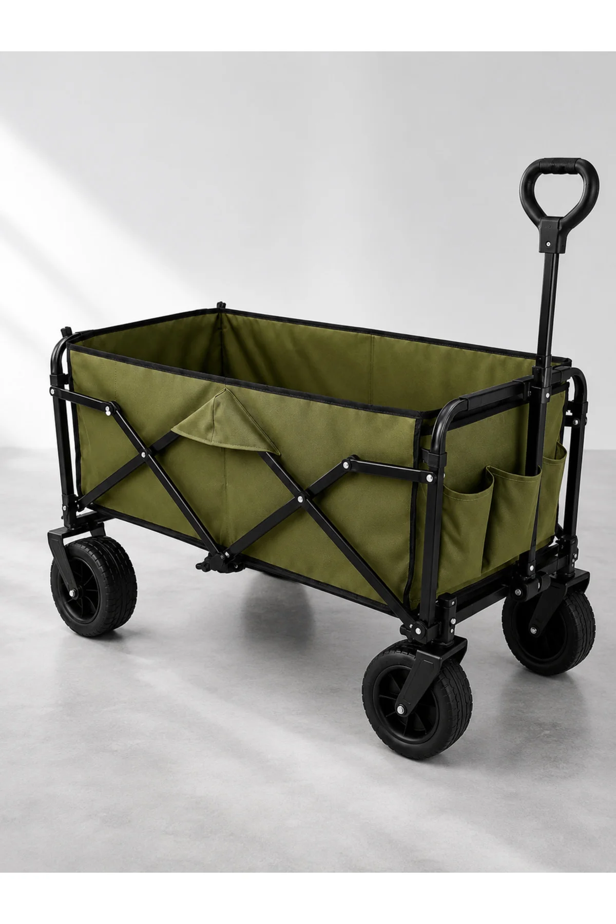130 KG Taşıma Kapasiteli Katlanabilir Wagon Taşıma Arabası 130 KG Taşıma Kapasiteli Katlanabilir Wagon Taşıma Arabası - Görsel 4
