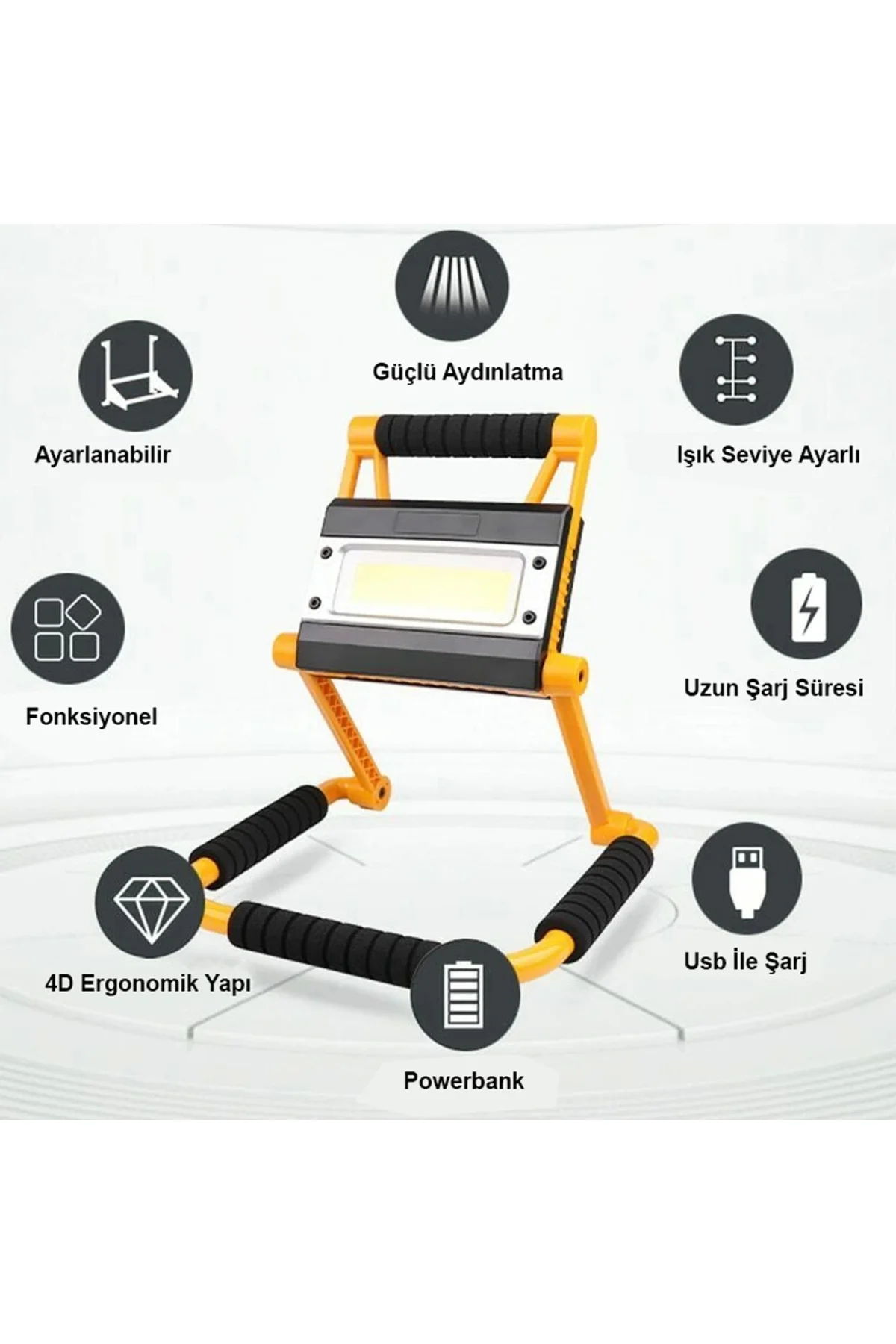 1300 Lümen Güçlü Aydınlatma Wt-328 1300 Lümen Güçlü Aydınlatma Wt-328 - Görsel 3
