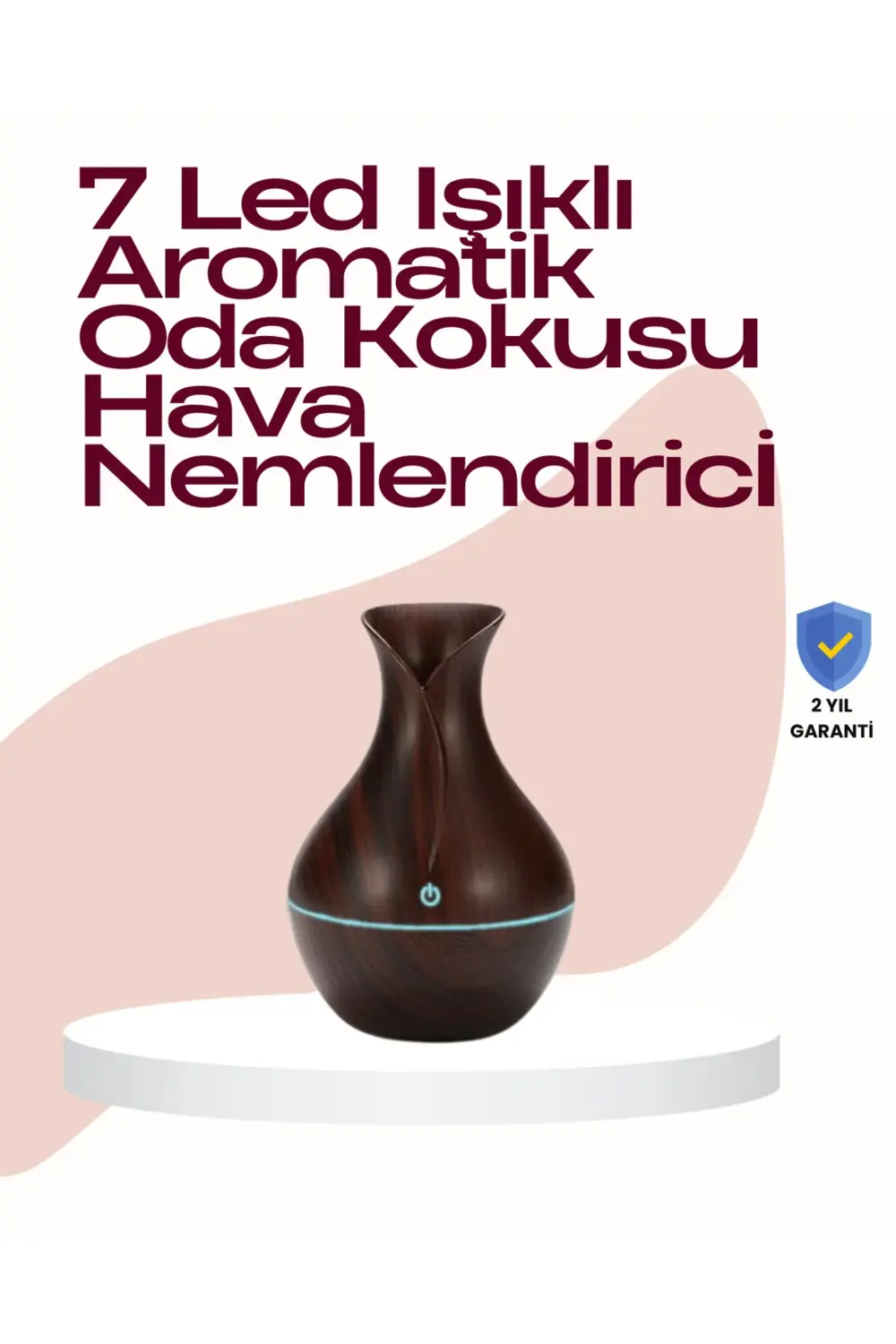 130ml Su Depolu USB Güçlü Kompakt Masaüstü Nemlendirici Difüzör