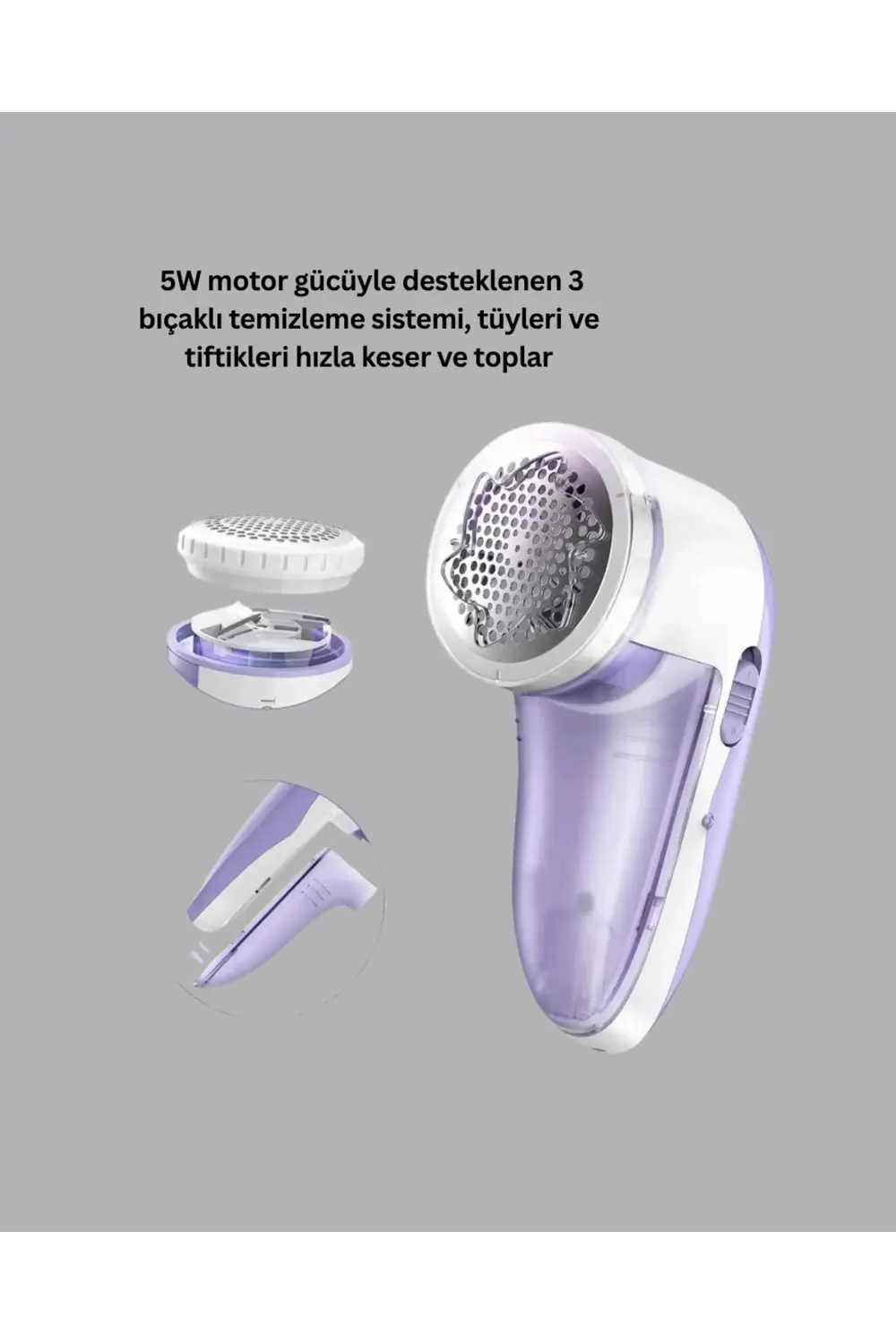 130x60x67mm Boyutlu Giysi Temizleme Makinesi – 5W Güç