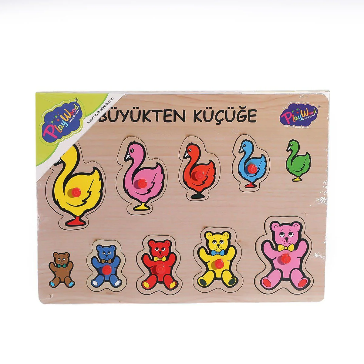 131-132 ONY Ahşap Tutmalı Puzzle Büyükten Küçüğe -Onyıl 131-132 ONY Ahşap Tutmalı Puzzle Büyükten Küçüğe -Onyıl