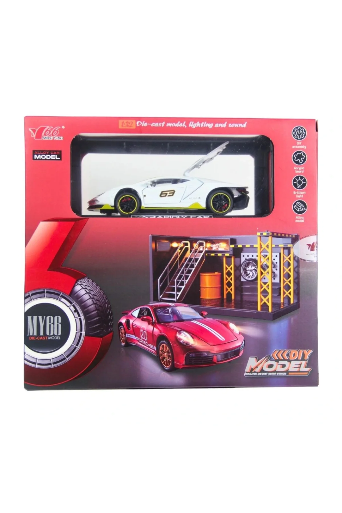 1/32 Lamborghibi LP770 Spor Otomobil