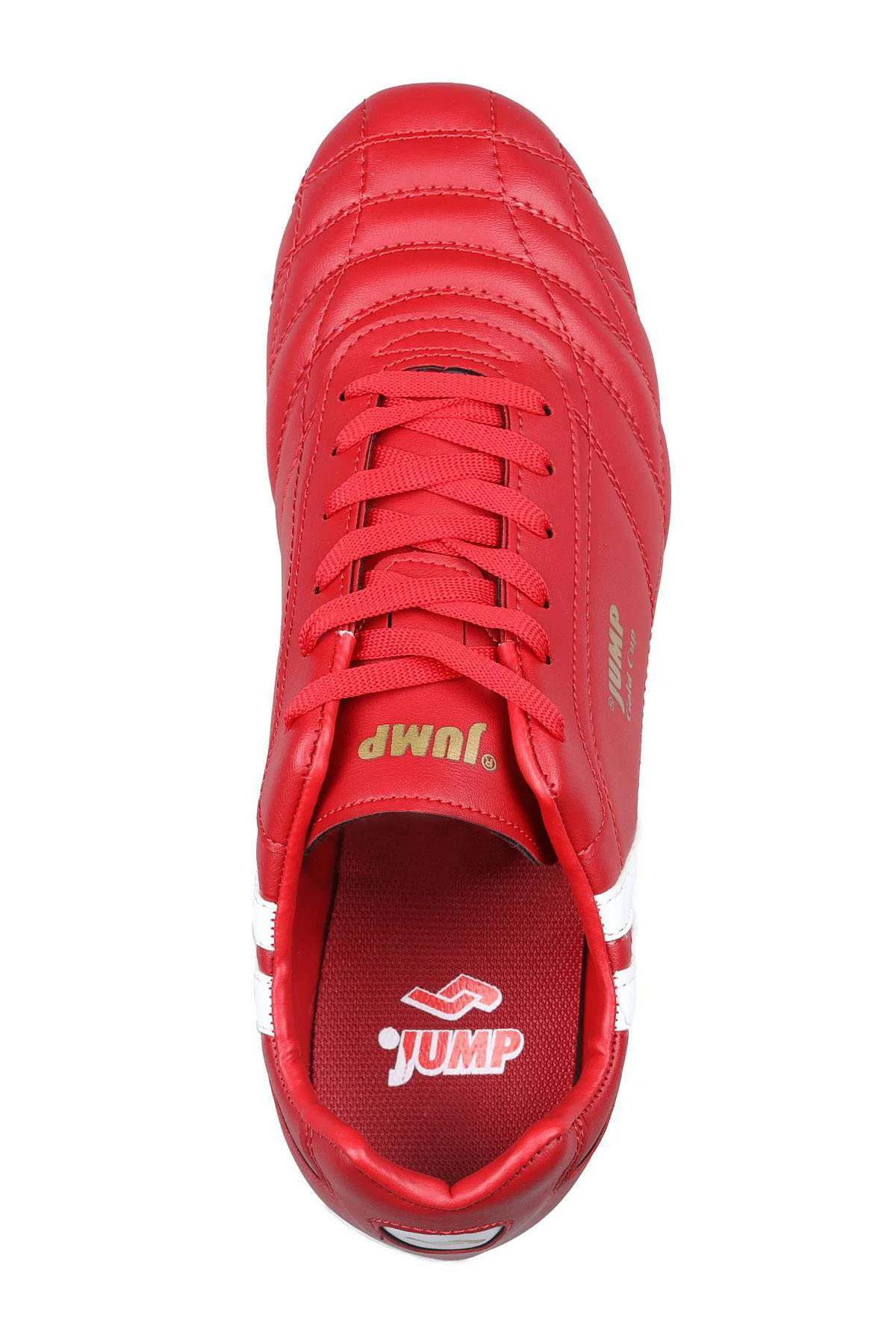 13256 Çim Halı Saha Futbol Ayakkabısı Kırmızı Beyaz