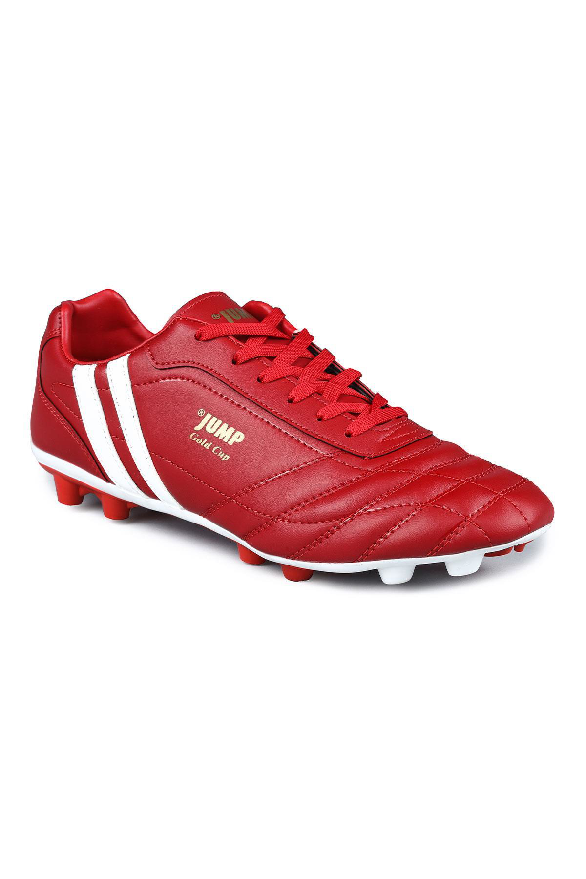 Jump 13256 Kırmızı Çim Halı Saha Krampon Futbol Ayakkabısı