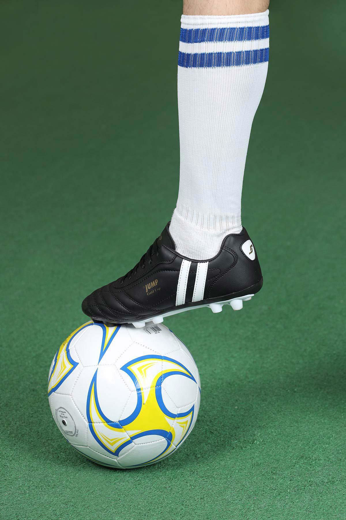 Jump 13256 Siyah Çim Halı Saha Kramponu Futbol Ayakkabısı