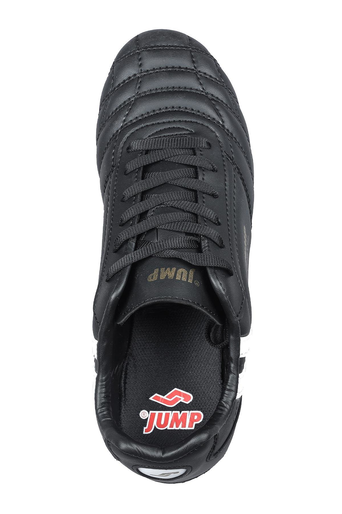 Jump 13256 Siyah Çim Halı Saha Kramponu Futbol Ayakkabısı