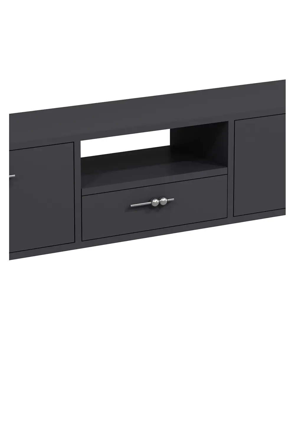 1326DROPCT-32 DUVARA MONTAJ TV SEHPASI ANTRASİT-GÜMÜŞ