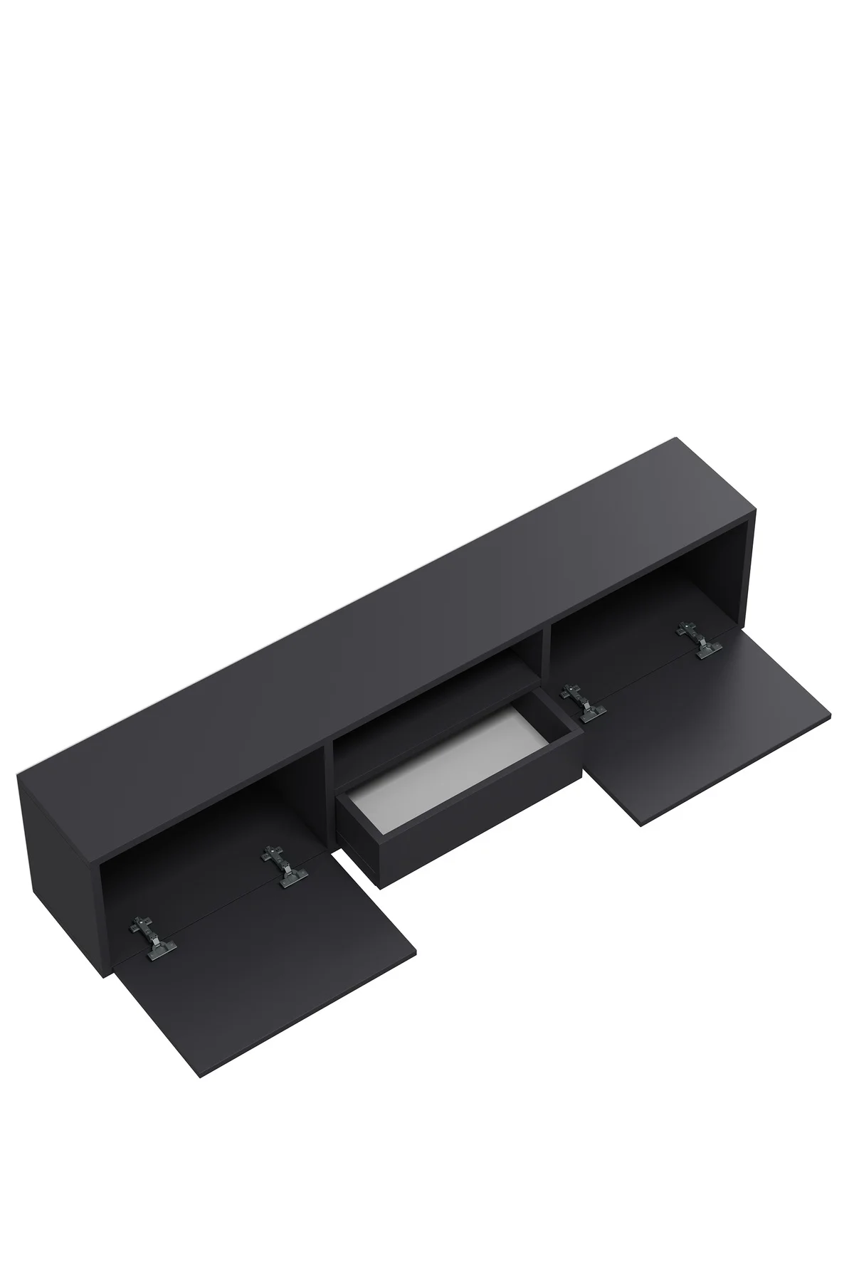 1326DROPCT-32 DUVARA MONTAJ TV SEHPASI ANTRASİT-GÜMÜŞ